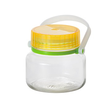 ADERIA 醃漬玻璃罐 黃  1L  1個