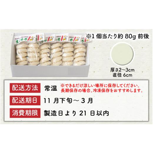 ふるさと納税 福井県 坂井市 [A-2909] たんちょう杵つき「白丸餅」 計30個 〜幻のもち米100％使用〜 【餅 も…