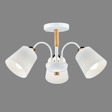 白玉玻璃造型半吸頂燈 36-61062