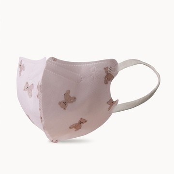 一心婦幼|一心一罩 兒童3D醫用口罩-小童 童年復古熊(12入/袋)