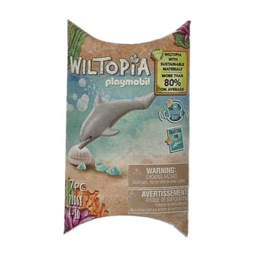 Playmobil 摩比人 Wiltopia 小海豚，可持續材料，7個組件  1盒