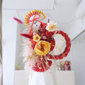 日式新年花圈注連繩款慶典款 新年賀禮 新年禮物 日式新年