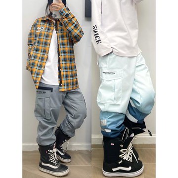 John Snow男女束腳單板雙板軟殼滑雪褲防水加絨保暖耐磨透氣韓國