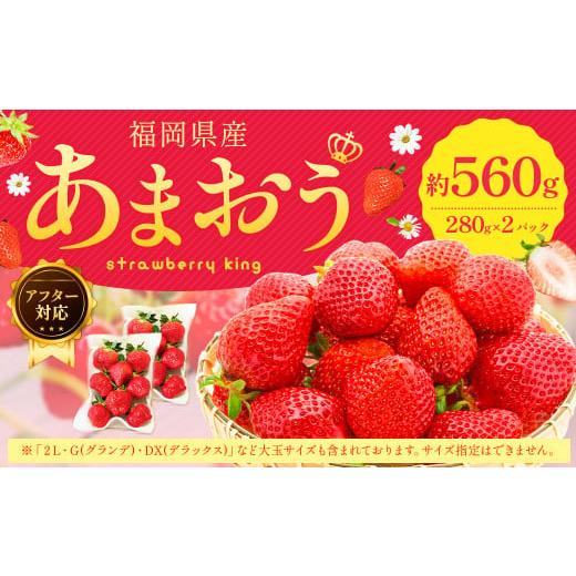 ふるさと納税 福岡県 遠賀町 あまおう 約280g×2パック 苺 イチゴ いちご 果物 フルーツ