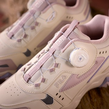 FILA KIDS OAKMONT DIAL 大童免綁鞋帶旋鈕戶外運動鞋-紫 3-C162A-151