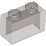 [必買站] 基本磚 1x2 without Bottom Tube 3065 透明黑色 3065111