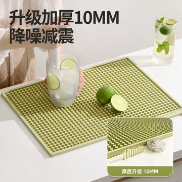 小店上新🥭吧檯墊瀝水墊雪克杯防震墊調酒咖啡機桌面濾水隔水隔熱防滑杯墊子MO