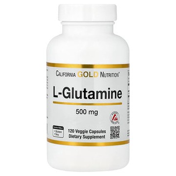 California Gold Nutrition, L-谷氨酰胺，AjiPure，120 粒素食膠囊（每粒 500 毫克）