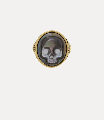 Vivienne Westwood Man. Jed Ring Antique-gold-grey-mop Antique-gold-grey-mop Unisex