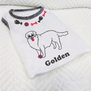 [毛孩姓名訂做款] 黃金獵犬 弟弟款 Golden Retriever Boy 反光衣(毛孩款)