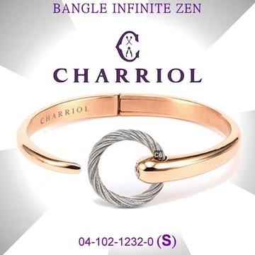 CHARRIOL夏利豪 Bangle Infinite Zen禪風手環 玫瑰金S款 C6(04-102-1232-0-S)