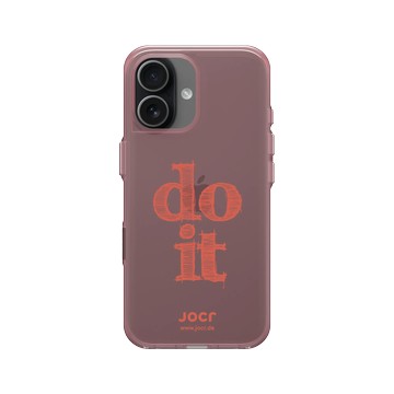 iPhone 17 Clear (相機按鈕) 晶醺玫 - JOCR - do it Red
