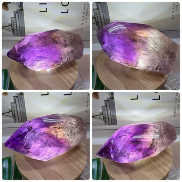 美 頂級玻利維亞 紫水晶柱32號327公克💜💜天然水晶 紫水晶柱 骨幹水晶柱 紫水晶 紫黃水晶柱 禮品送禮 A0616