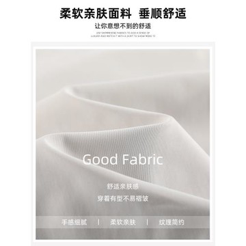 美式灰色工裝褲女款2025新款高腰寬松垂感bf慵懶風直筒速干運動褲