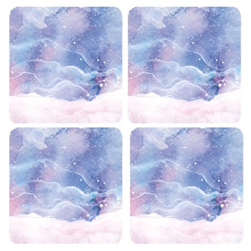 小麥購物 大理石紋滑鼠墊 G073 小  星空  4個