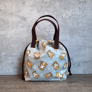 束口提袋/餐袋_可愛狗狗