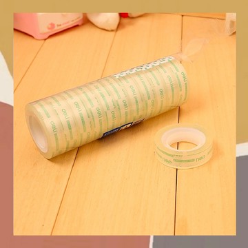 ［so媽］✨台灣現貨📦得力 30014 透明膠帶 2捲 1.2CM*20Y 學生膠帶 辦公用品 透明小膠帶