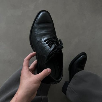 vibe巫師鞋尖頭皮鞋男款德比鞋做舊褶皺厚底增高通勤潮流休閑男鞋