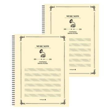 morning glory 6000 精裝線圈音樂樂譜筆記本  2本  顏色隨機