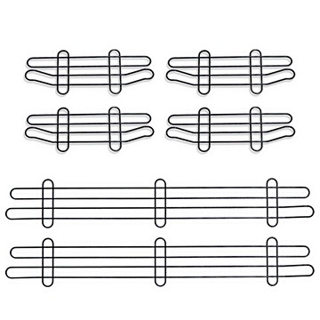 【居家cheaper】35X90CM層架專用烤漆井字圍籬組合 (35CMx4+90CMx2)35CMx4+90CMx2