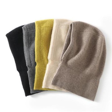 【米蘭精品】毛帽羊毛針織帽-休閒保暖針織頭套男女帽子5色74jr33