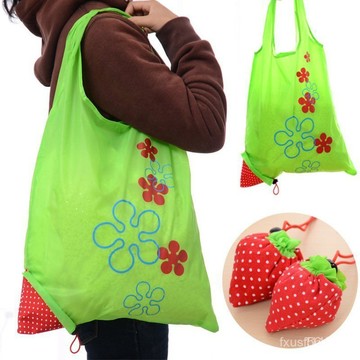 🔥桃園有貨🔥Folding Shopping Bag Strawberry Eco-friendly Tote折疊
