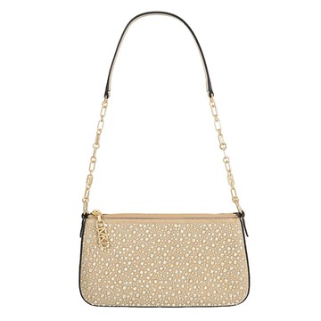 MICHAEL KORS EMPIRE 質感滿版水鑽款拉鍊單肩包.金邊