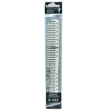 日本YS-G33 專業用刻度剪髮梳(白色) 日本美髮沙龍專業用商品 耐熱 150℃