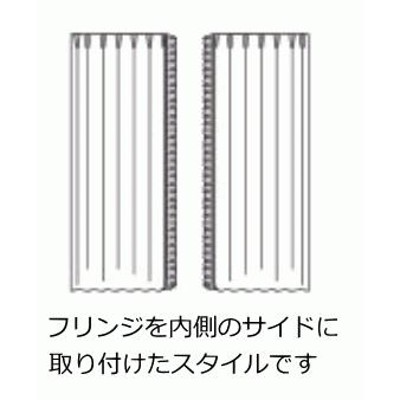 フリンジカーテン オーダーカーテン 幅〜198cm 丈〜120cm 防炎 非遮光