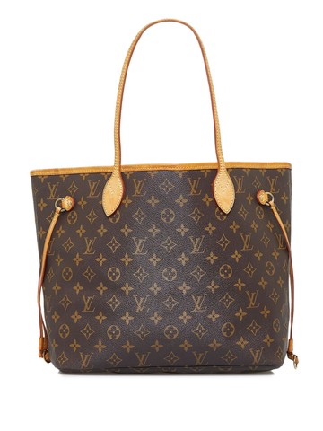 Louis Vuitton - 2007 pre-owned Neverfull MM tote bag - women - Canvas/Calf Leather/Fabric - One Size - Brown