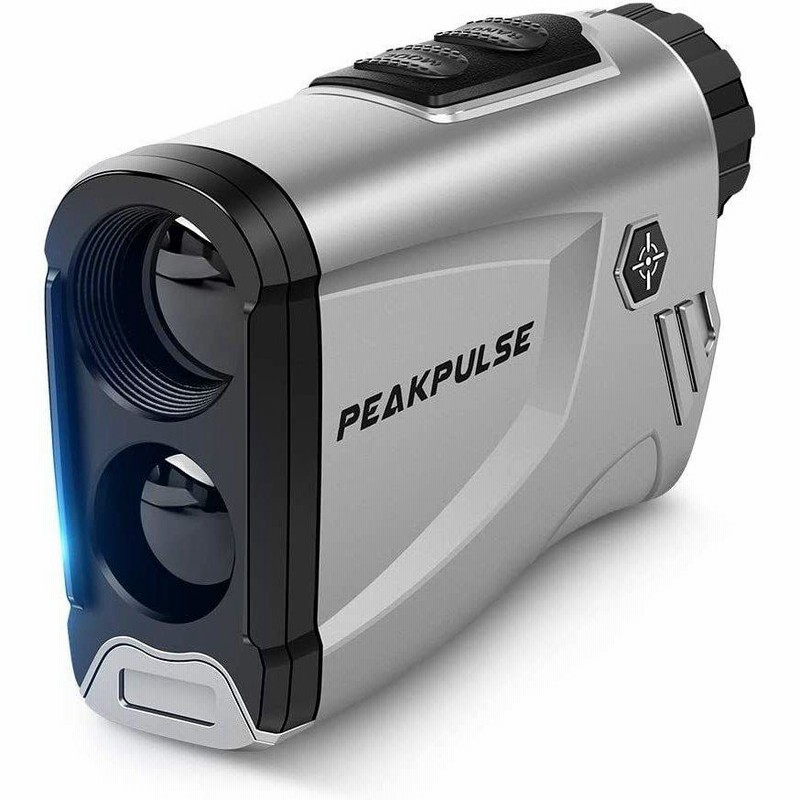 ゴルフ距離測定器 手ブレ補正 レーザー 距離計測器 PEAKPULSE グレー