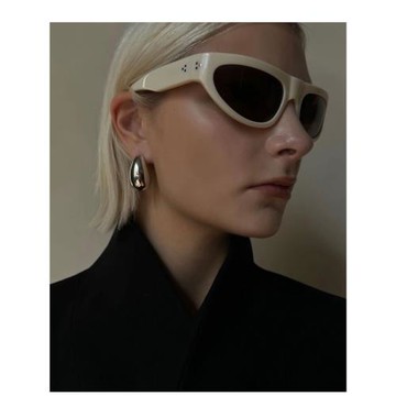 又颯又美 時髦造型感 夸張個性博主同款簡約大水滴耳環高級感耳釘