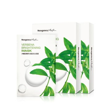 【霓淨思】沖繩馬鞭草清透亮白面膜買一送一(共16片)