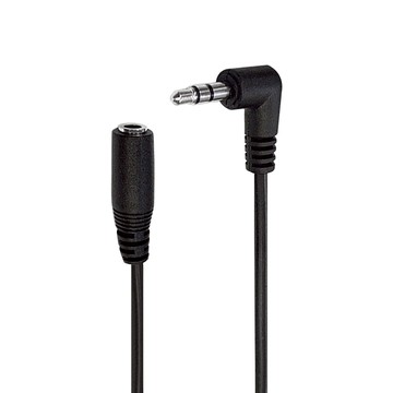 i-gota 愛購它 L型 3.5 AUX 立體聲延長線 3.5mm公對母  3.5PS02-L  黑色  1條