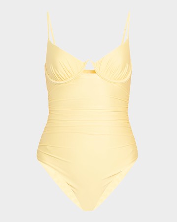 Laine Ruched Underwire One-Piece Swimsuit