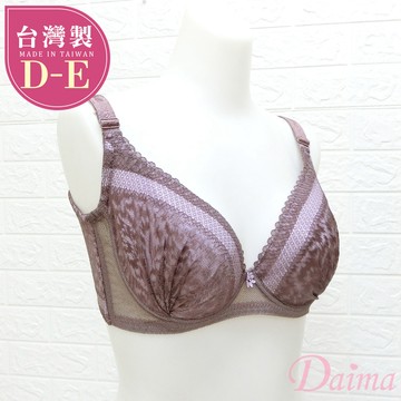 內衣 台灣製(D-E)軟鋼圈蕾絲美背透氣薄杯機能內衣_紫色#T98022