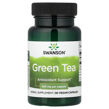 Swanson Vitamins, 綠茶，500 毫克，30 粒膠囊