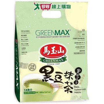 馬玉山黑豆抹茶30G x14入【愛買】【Cube卡+APP下單最高10%回饋】