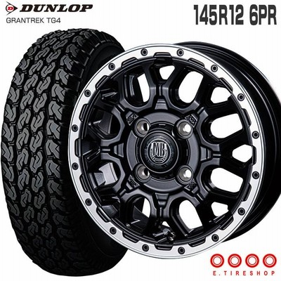 ダンロップ グラントレック TG4 145R12 6PR XR-800M 12×4.0