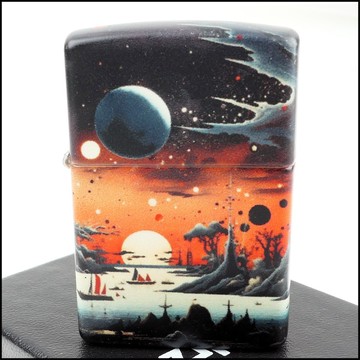 ☆福星屋☆【ZIPPO】美系~Galactic Landscape-星際景觀圖案-540色彩印工法打火機NO.46254