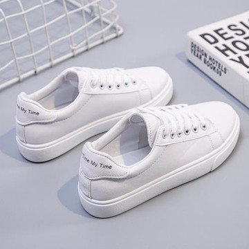 春季小碼女鞋31 32 33平底單鞋系帶小白鞋學生板鞋休閑運動鞋34碼