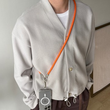 宇宙橙 | 多功能加厚手機掛繩 贈墊片 手機帶 手機背帶 證件掛繩