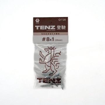 TENZ登馳 低耗能星型木螺絲 #8x1 10入小包