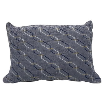 J&N 閃電織紋腰枕  40 x 28cm  藍色