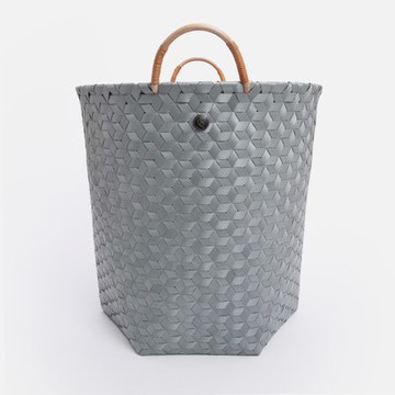 Handed By Dimensional編織提把收納籃L 藍綠