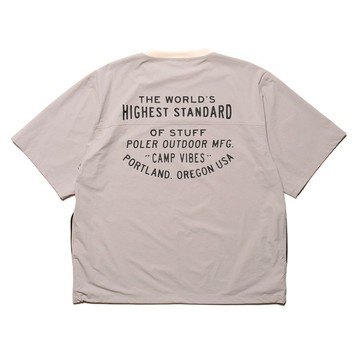 日本限定 POLER STRETCH RIP NYLON BAGGY 尼龍休閒上衣 / 灰 - M