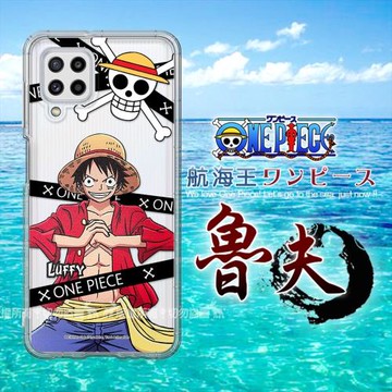 東映授權正版 航海王 三星 Samsung Galaxy M32 透明空壓手機殼(封鎖魯夫)