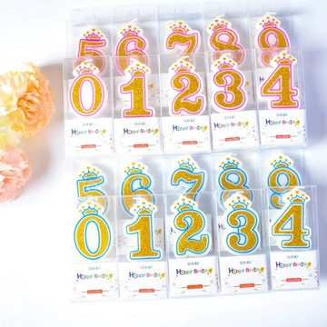 數字蠟燭【台灣快速出貨】E031 生日蠟燭 生日蛋糕 生日派對 蛋糕裝飾 佈置 慶生 兒童生日 周歲 皇冠蠟燭 蛋糕