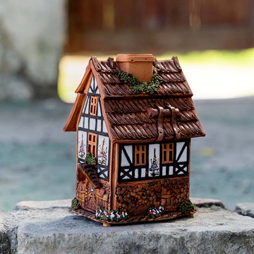 花卉圖騰小屋 高15cm