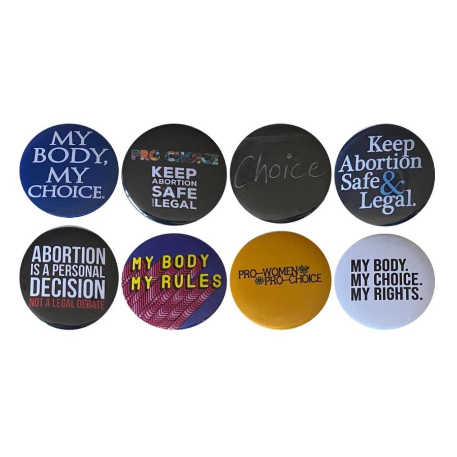 Keep Abortion Legal Abortion Rights Pro-Choiceボタン 8個セット 2.25インチ